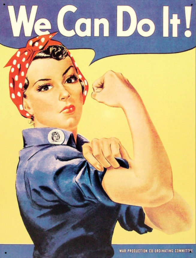strong woman we can do it
